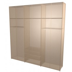 Full Wardrobe with Lots of Hanging space and extra top cupboards
